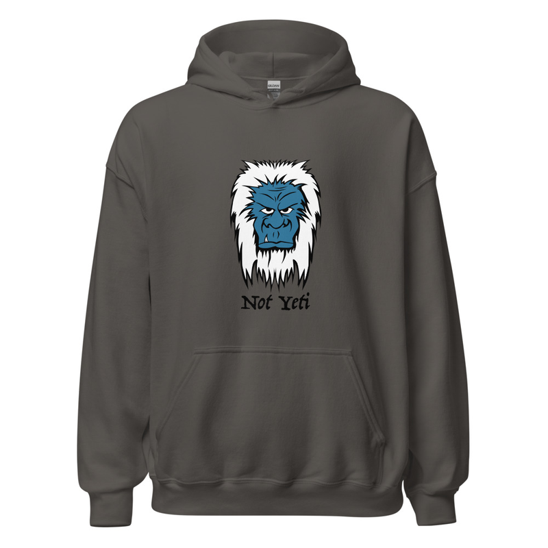 Not Yeti Hoodie — Charcoal — front